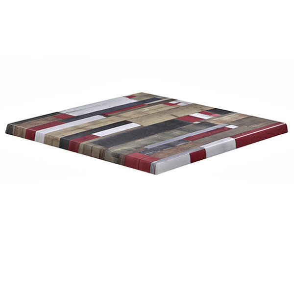 Tafelblad | REDDENWOOD | Rood | In-/Outdoor | 700x700x30(h)mm