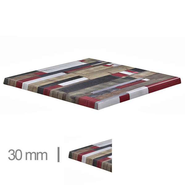 Tafelblad | REDDENWOOD | Rood | In-/Outdoor | 700x700x30(h)mm