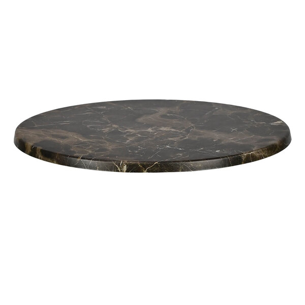Tafelblad | PORTO ROSA | Marmerlook (Bruin) | In-/Outdoor | Ø600x30(h)mm