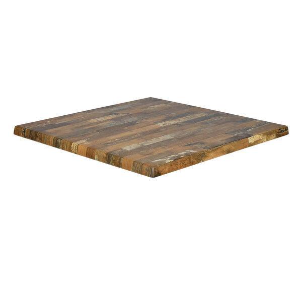 Tafelblad | MARACAIBO | Houtlook | In-/Outdoor | 600x600x30(h)mm