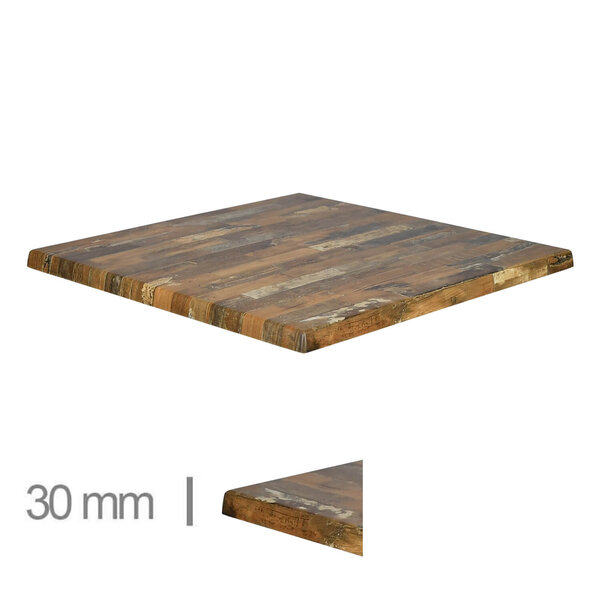 Tafelblad | MARACAIBO | Houtlook | In-/Outdoor | 600x600x30(h)mm