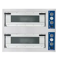Mastro Pizzaoven | GO LINE | Elektrisch | 4+4x Ø35cm | 50°C/450°C | 12kW (400V) | Stapelbaar | 1000x955x745(h)mm 