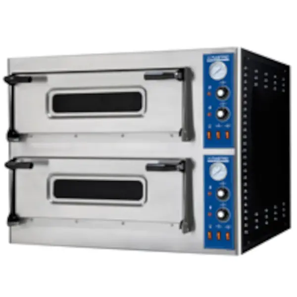 Pizzaoven | GO LINE | Elektrisch | 6+6x Ø35cm | 50°C/450°C | 18kW (400V) | Stapelbaar | 1360x950x745(h)mm
