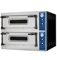 Mastro Pizzaoven | GO LINE | Elektrisch | 9+9x Ø35cm | 50°C/450°C | 26.4kW (400V) | Stapelbaar | 1360x1315x745(h)mm 