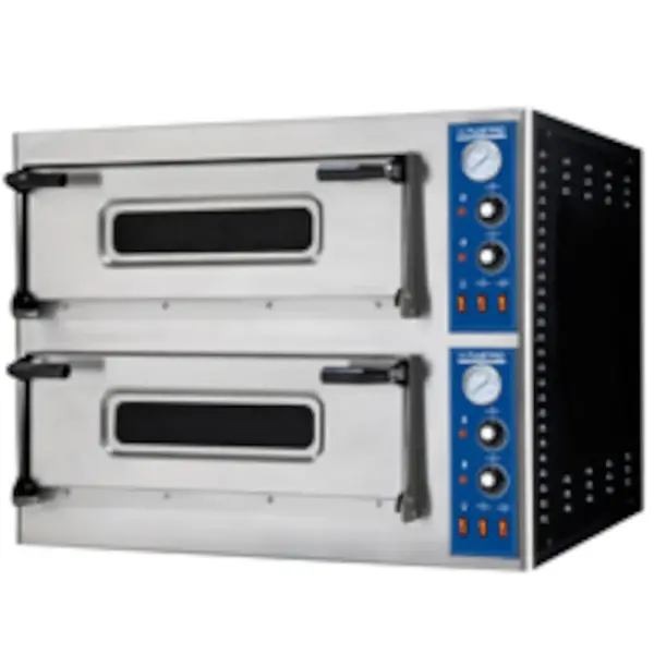 Pizzaoven | GO LINE | Elektrisch | 9+9x Ø35cm | 50°C/450°C | 26.4kW (400V) | Stapelbaar | 1360x1315x745(h)mm