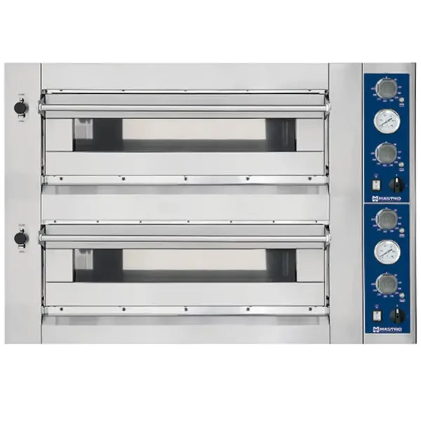 Pizzaoven | PRO LINE | Elektrisch | 4+4x Ø35cm | 50°C/450°C | 13.2kW (400V) | 1100x1000x720(h)mm