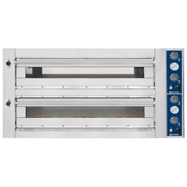 Pizzaoven | PRO LINE | Elektrisch | 6+6x Ø35cm | 50°C/450°C | 19.8kW (400V) | 1460x1000x720(h)mm