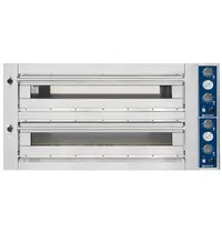 Mastro Pizzaoven | PRO LINE | Elektrisch | 9+9x Ø35cm | 50°C/450°C | 28.8kW (400V) | 1460x1360x720(h)mm 