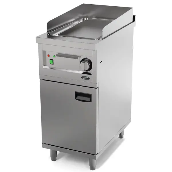 Bak-/Grillplaat | ENTRY 700 | Elektrisch | Glad Oppervlak 282x447 (Verchroomd) | 180°C/250°C | 2.7kW (400V) | Gesloten Onderkast | 400x700x880/980(h)mm