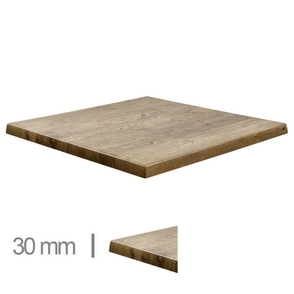 Tafelblad | NEW FINDUS | Houtlook | In-/Outdoor | 700x700x30(h)mm