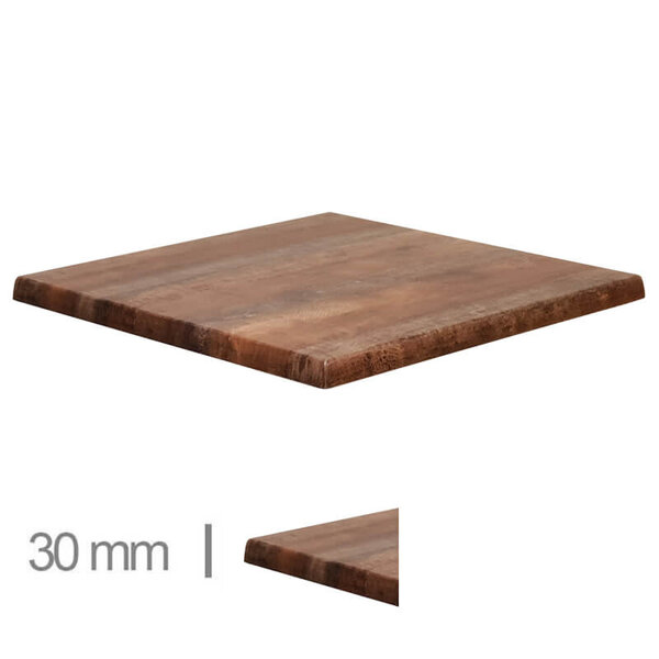 Tafelblad | ARIZONA | Houtlook | In-/Outdoor | 700x700x30(h)mm