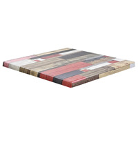Werzalit Tafelblad | KBANA ROUGE | Rood | In-/Outdoor | 600x600x30(h)mm 