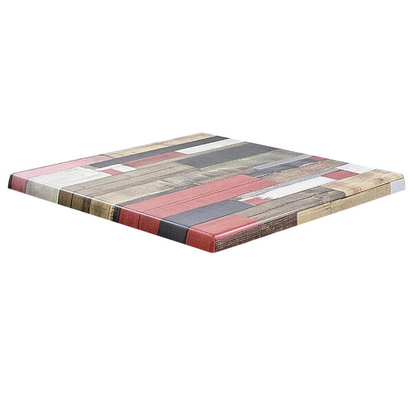 Tafelblad | KBANA ROUGE | Rood | In-/Outdoor | 700x700x30(h)mm