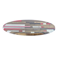 Werzalit Tafelblad | KBANA ROUGE | Rood | In-/Outdoor | Ø700x30(h)mm 