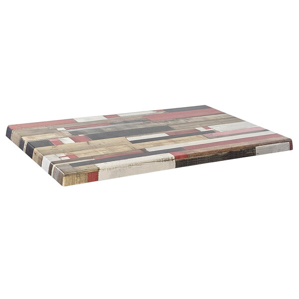 Tafelblad | KBANA ROUGE | Rood | In-/Outdoor | 700x1100x30(h)mm