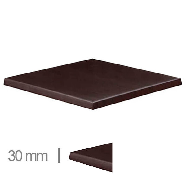 Tafelblad | Houtlook (Wengé) | In-/Outdoor | 700x700x30(h)mm