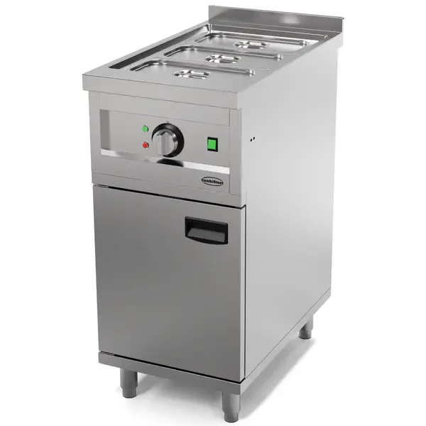 Bain-Marie | ENTRY 700 | Elektrisch | 1/1 GN | 0°C/85°C | 2kW (230V) | Aftapkraan | Gesloten Onderkast | 400x700x880/920(h)mm