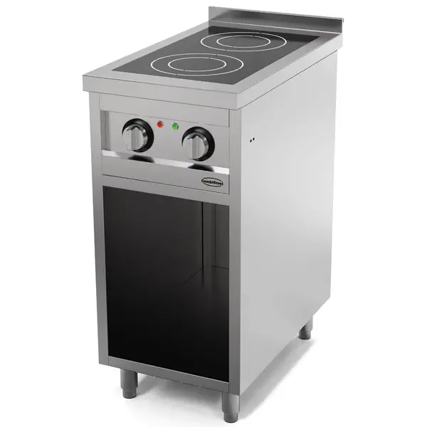 Inductiefornuis | ENTRY 700 | 2 Kookpunten | 7kW (400V) | Open Onderkast | 400x700x900/940(h)mm