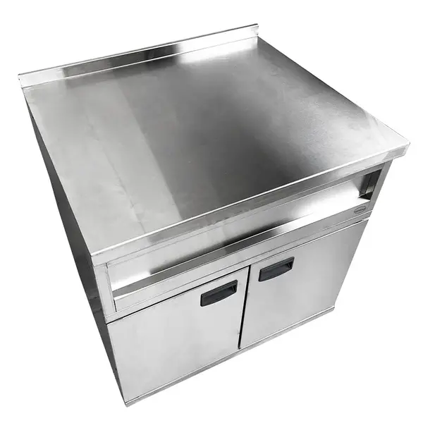 Neutrale Werkunit | ENTRY 700 | RVS | Gesloten Onderkast | Achteropstand | 800x700x880/920(h)mm