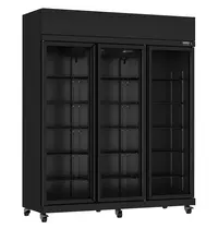 CombiSteel Koelkast | SERIE IRM | 1180L | Zwart | 0°C/+10°C | Geforceerd | Draaideuren | Wielen (Geremd) | 1650x596x2003(h)mm 