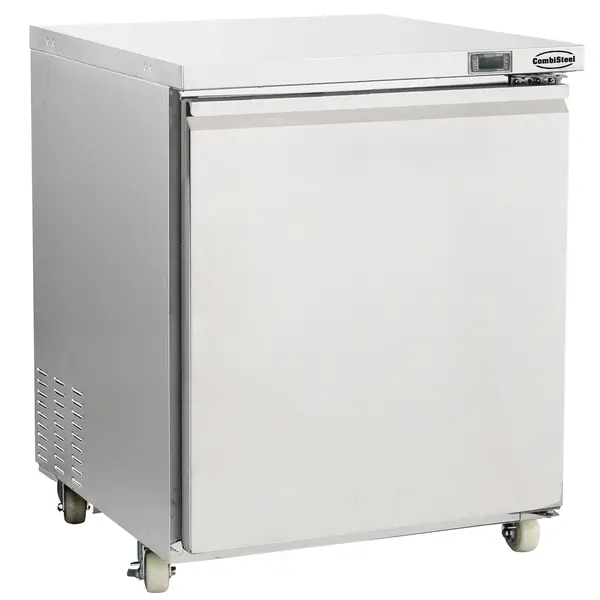 Koel-/Vrieskast | 185L | RVS | -18°C/-21°C & +1°C/+4°C | Geforceerd | Wielen (Geremd) | 705x785x850(h)mm