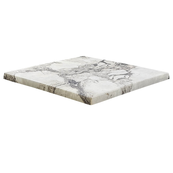 Tafelblad | ALMERIA | Marmerlook (Beige) | In-/Outdoor | 600x600x30(h)mm