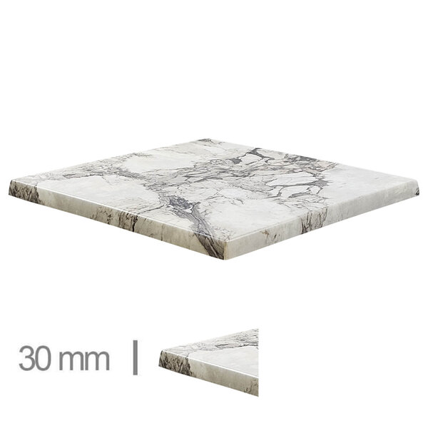 Tafelblad | ALMERIA | Marmerlook (Beige) | In-/Outdoor | 600x600x30(h)mm