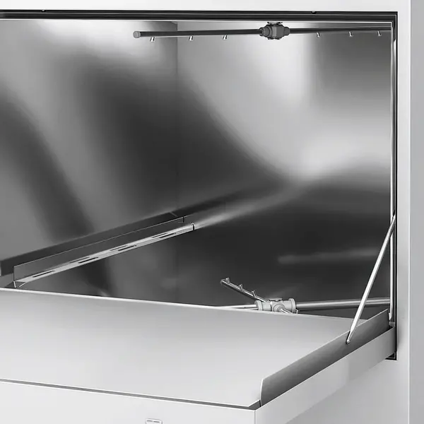 Glazenspoelmachine | Mand 400x400 | Zeeppomp | Naglanspomp | 230V | 472x532x709(h)mm
