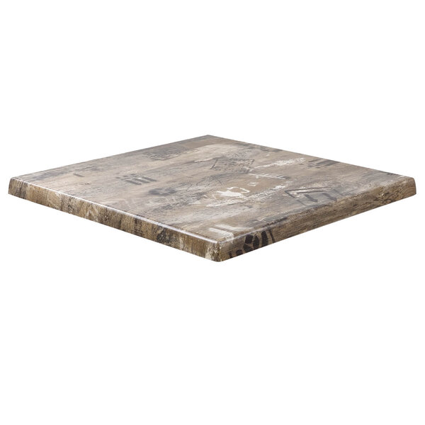 Tafelblad | EX WORKS | Bruin | In-/Outdoor | 600x600x30(h)mm