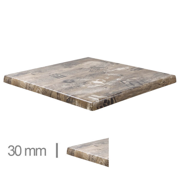 Tafelblad | EX WORKS | Bruin | In-/Outdoor | 600x600x30(h)mm