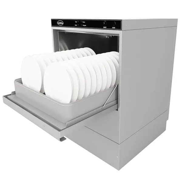 Horeca Vaatwasser | Mand 500x500 | Afvoerpomp | Naglanspomp | 230V | 572x616x833(h)mm