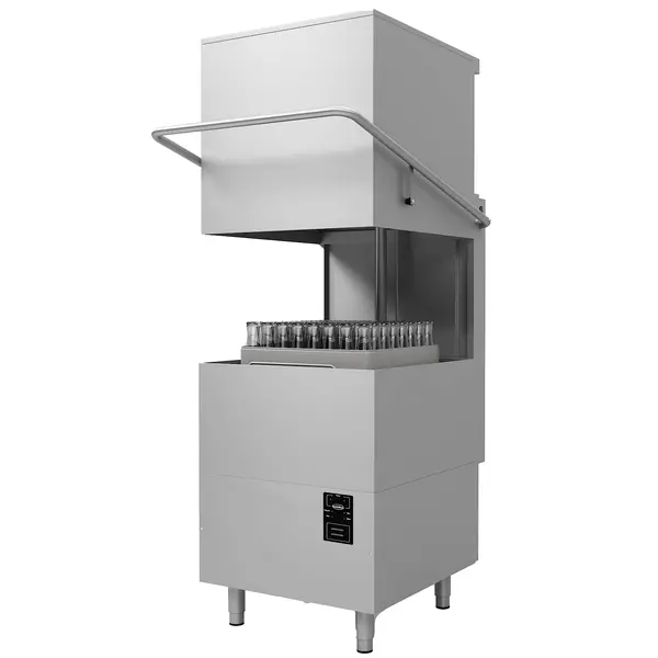Doorschuifvaatwasser | Mand 500x500 | Naglanspomp | 400V | 731x815x1430/1870(h)mm