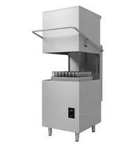 CombiSteel Doorschuifvaatwasser | ENTRY LINE | Mand 500x500 | Zeeppomp | Naglanspomp | 400V | 731x815x1430/1870(h)mm