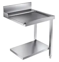 CombiSteel Afvoertafel (Rechts) | RVS | Bodemschap | Achteropstand | 700x800x900(h)mm 