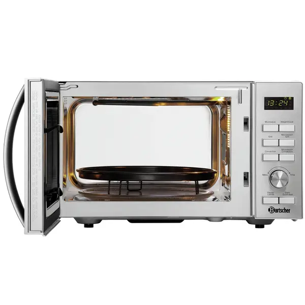 Combimagnetron | RVS | 25L | 900W | Grillfunctie | Programmering | 230V | 490x435x280(h)mm