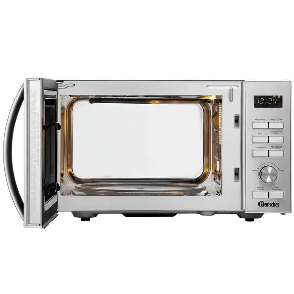 Combimagnetron | RVS | 25L | 900W | Grillfunctie | Programmering | 230V | 490x435x280(h)mm