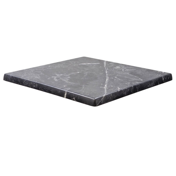Tafelblad | MARQUINA | Marmerlook (Grijs) | In-/Outdoor | 700x700x30(h)mm