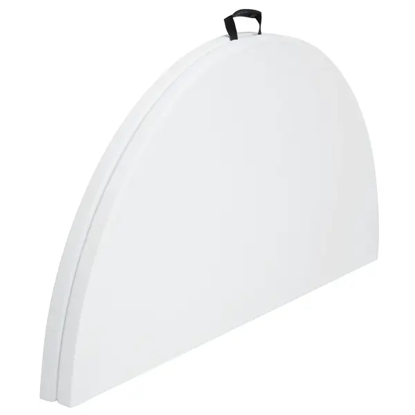 Inklapbare Buffettafel | CATERING | Kunststof/Metaal | Wit Blad | Grijs Frame | In-/Outdoor | Ø1500x740(h)mm