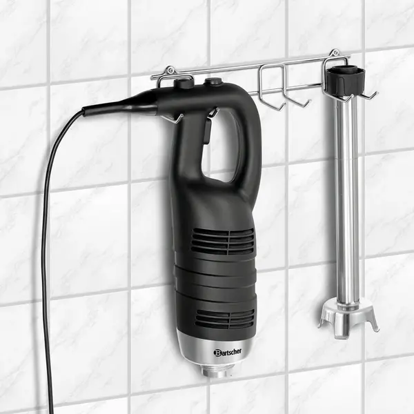 Staafmixerset | Incl. Wandhouder + Messenverwijderingsset | Regelbare Snelheid (Max. 19.000RPM) | Staaflengte 410mm | Cap. 120L | 0.85kW (230V) | 270x130x480(h)mm
