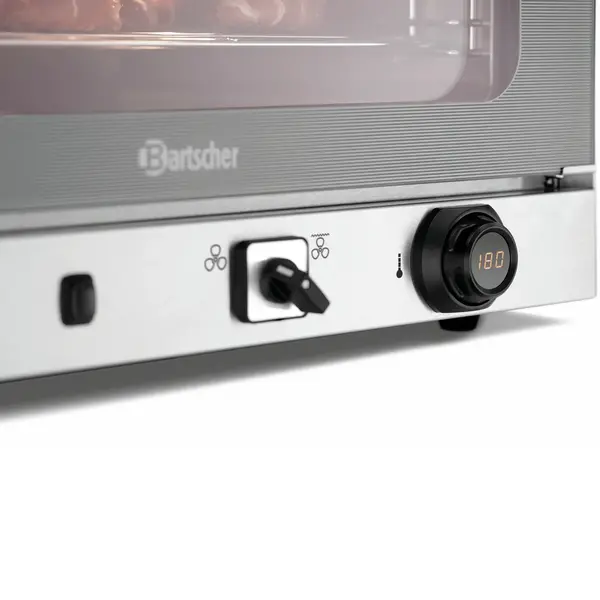 Heteluchtoven | SERIE AT | 4 Niveaus (1/1 GN) | Elektrisch | 50°C/300°C | 3kW (230V) | Bevochtiging (Handmatig) | Grillfunctie | 700x640x540(h)mm