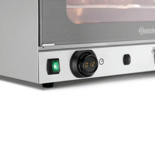 Heteluchtoven | SERIE AT | 4 Niveaus (1/1 GN) | Elektrisch | 50°C/300°C | 3kW (230V) | Bevochtiging (Handmatig) | Grillfunctie | 700x640x540(h)mm