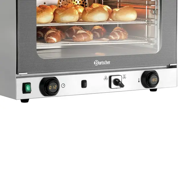 Heteluchtoven | SERIE AT | 4 Niveaus (1/1 GN) | Elektrisch | 50°C/300°C | 3kW (230V) | Bevochtiging (Handmatig) | Grillfunctie | 700x640x540(h)mm