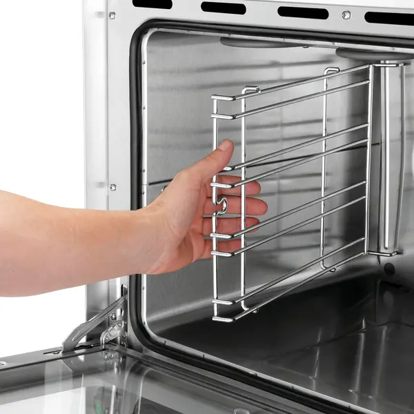 Heteluchtoven | SERIE AT | 4 Niveaus (1/1 GN) | Elektrisch | 50°C/300°C | 3kW (230V) | Bevochtiging (Handmatig) | Grillfunctie | 700x640x540(h)mm