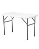 HENDI Inklapbare Buffettafel | CATERING | Kunststof/Metaal | Wit Blad | Grijs Frame | In-/Outdoor | 1220x610x740(h)mm 