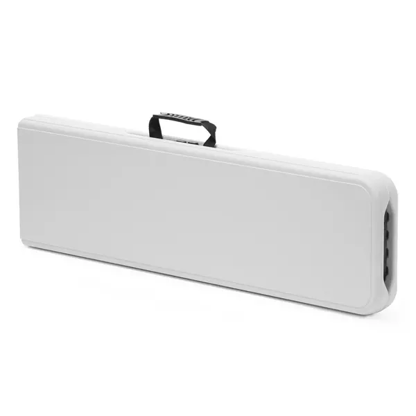 Opklapbare Buffetbank | CATERING | Kunststof/Metaal | Wit | Grijs Frame | In-/Outdoor | 1830x300x430(h)mm