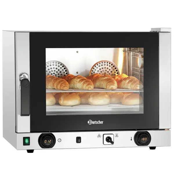 Heteluchtoven | SERIE AT | 4 Niveaus (1/1 GN) | Elektrisch | 50°C/300°C | 3kW (230V) | Bevochtiging (Handmatig) | Grillfunctie | 700x675x550(h)mm