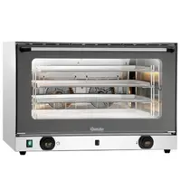 Bartscher Heteluchtoven | 4 Niveaus (EN600x400) | Elektrisch | 50°C/300°C | 6.4kW (400V) | Bevochtiging (Handmatig) | 835x765x570(h)mm