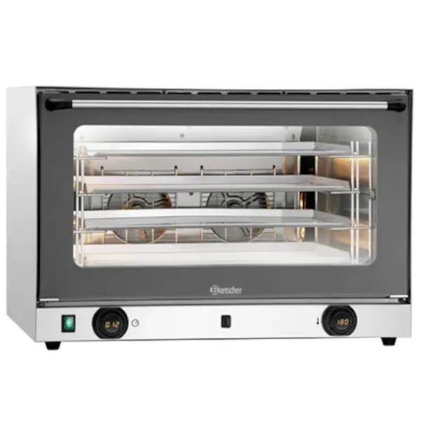 Heteluchtoven | 4 Niveaus (EN600x400) | Elektrisch | 50°C/300°C | 6.4kW (400V) | Bevochtiging (Handmatig) | 835x765x570(h)mm