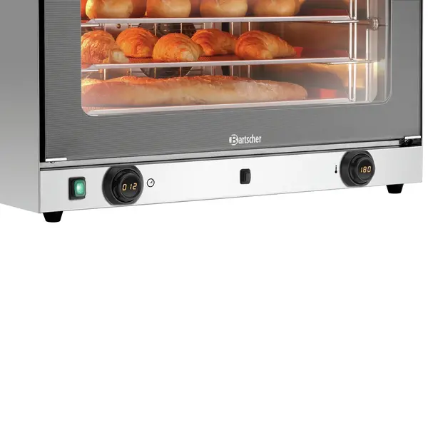 Heteluchtoven | 4 Niveaus (EN600x400) | Elektrisch | 50°C/300°C | 6.4kW (400V) | Bevochtiging (Handmatig) | 835x765x570(h)mm