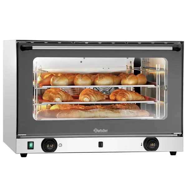 Heteluchtoven | 4 Niveaus (EN600x400) | Elektrisch | 50°C/300°C | 6.4kW (400V) | Bevochtiging (Handmatig) | 835x765x570(h)mm